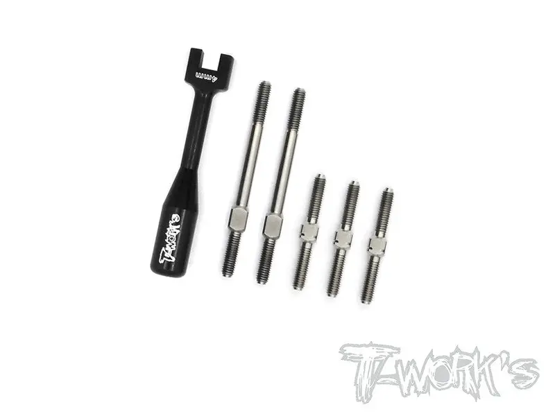 Tb-085 64 Titanium Turnbuckle Set  For Xray Nt1 2015 1