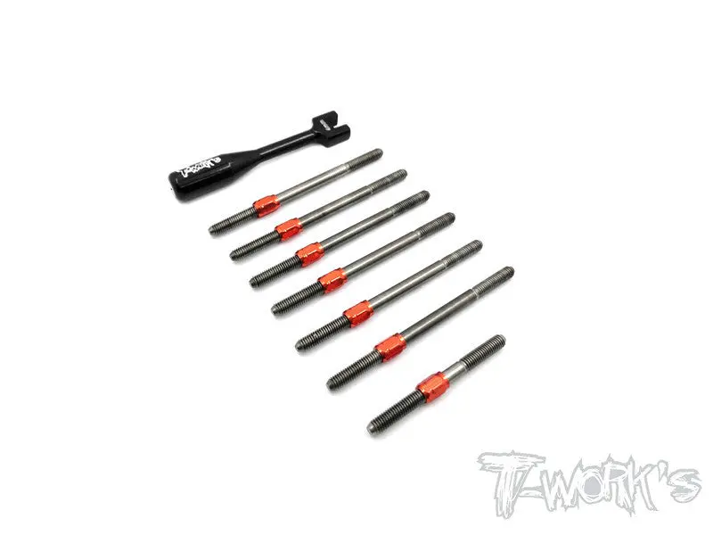Tb-088H Hybrid Titanium Turnbuckle Set ( For Serpent Spyder Srx4 ) 1