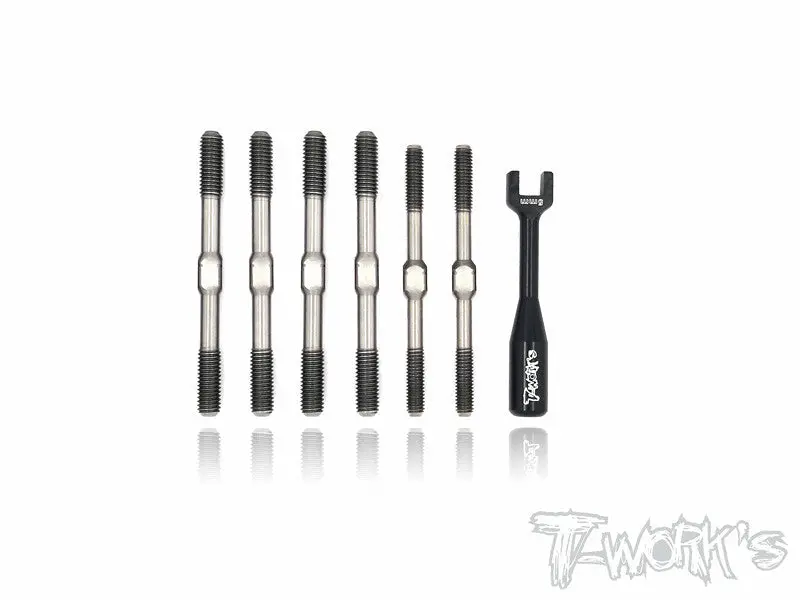 Tb-093 64 Titanium Turnbuckle Set For Tekno Eb48.3 1