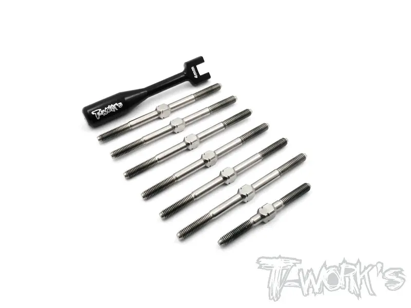 Tb-096  64 Titanium Turnbuckle Set ( For Serpent Spyder Srx4 ) 1