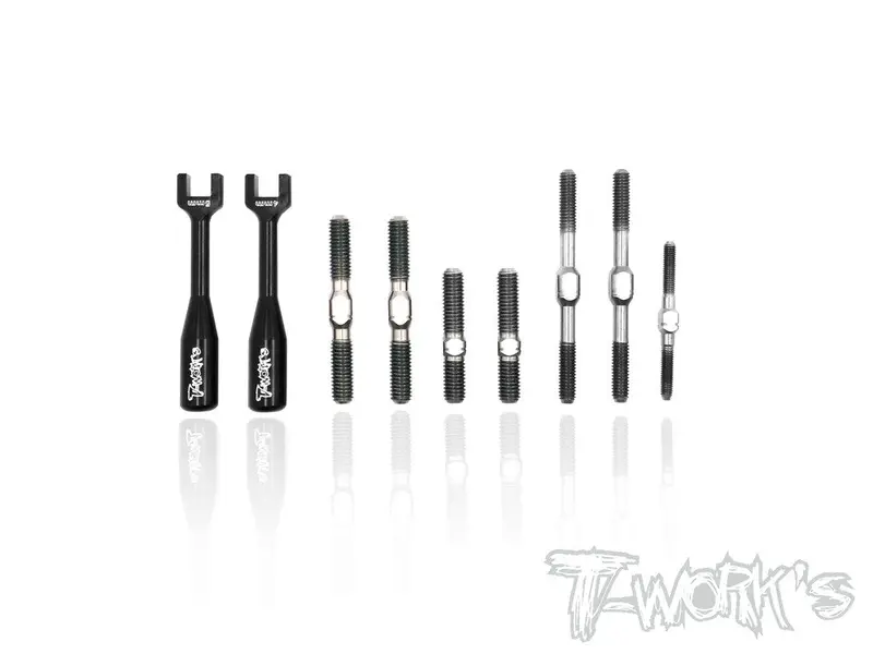 Tb-097  64 Titanium Turnbuckle Set  For Kyosho Mp9 Tki4,Gt3,Mp9e Evo 1