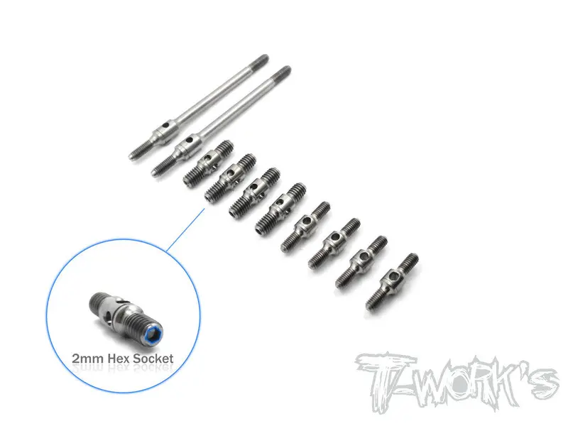 Tb-102 64 Titanium Turnbuckle Set For Mugen Mrx-6 1