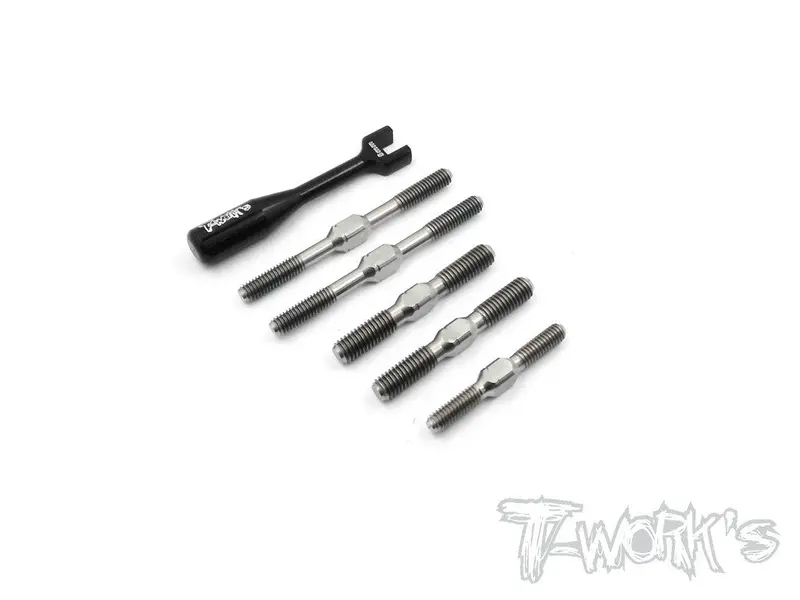Tb-103 64 Titanium Turnbuckle Set For Team Associated Rc8 B3 1