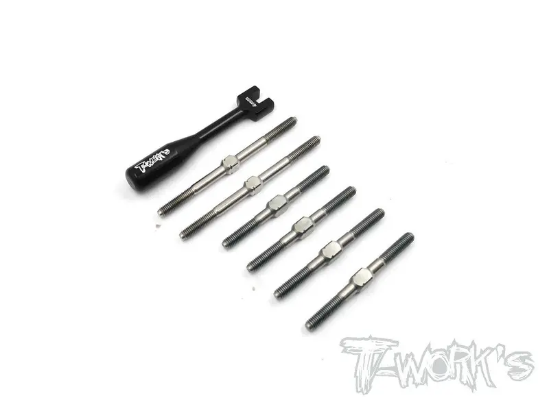 Tb-106  64 Titanium Turnbuckle Set For Kyosho Optima 1
