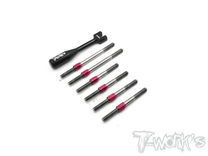 Tb-106H  Hybrid Titanium Turnbuckle Set  For Kyosho Optima 1
