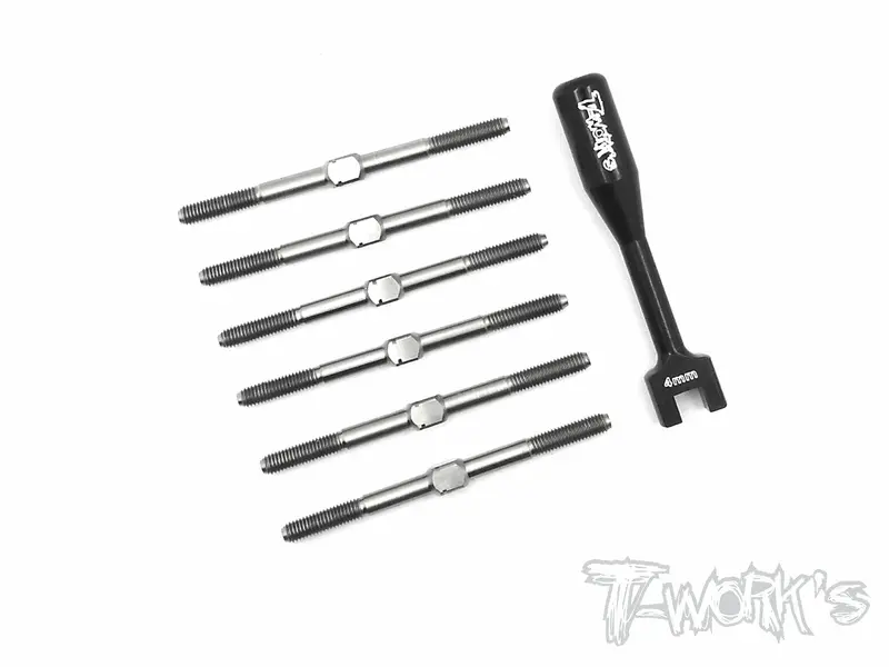 Tb-112   64 Titanium Turnbuckle Set For Team Associated Rc10 B6/B6d/B6.1/B6.2/B6.2D 1