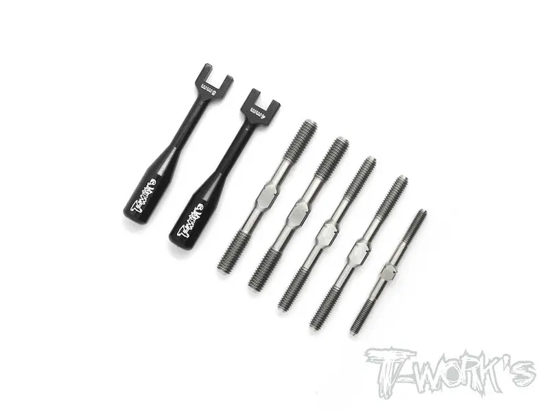 Tb-123  64 Titanium Turnbuckle Set ( Xray Xb8e 2016 ) 1