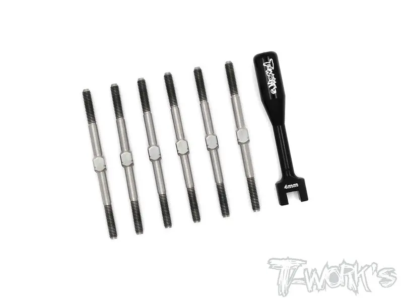 Tb-124 64 Titanium Turnbuckle Set ( For Xray Xb2c'17/Xb2c 2018 ) 1