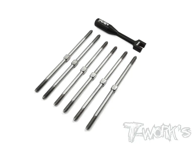 Tb-128 64 Titanium Turnbuckle Set For Xray Xt2 1