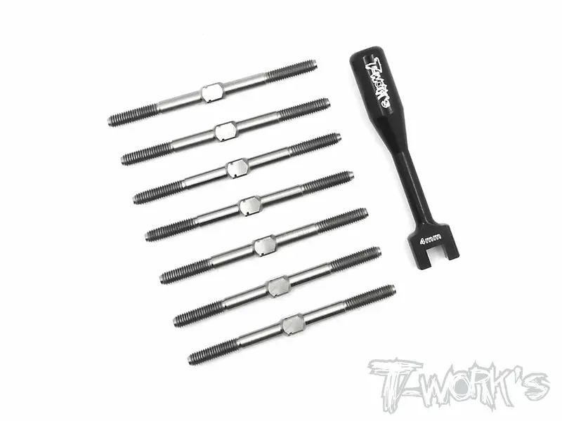 Tb-136 64 Titanium Turnbuckle Set ( For Team Associated Rc10 B64d ) 1
