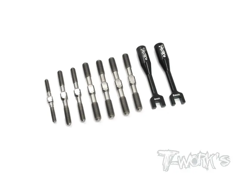 Tb-152 64 Titanium Turnbuckle Set ( For Jq Racing The Black Edition  ) 1