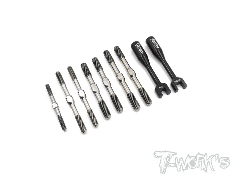 Tb-156 64 Titanium Turnbuckle Set ( For Tekno Nb48.4 ) 1