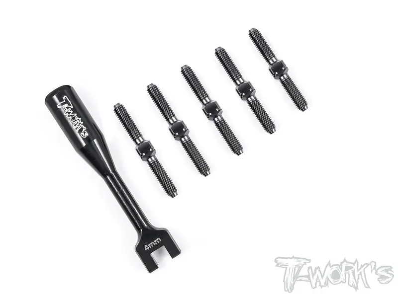 Tb-165 64 Titanium Turnbuckle Set ( For Serpent Project 4X Evo ) 1