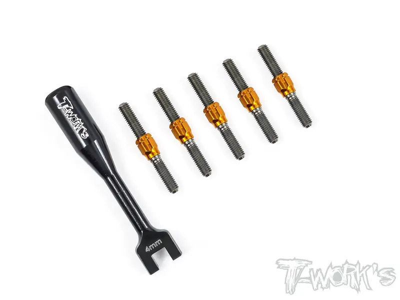 Tb-165H Hybrid Titanium Turnbuckle Set ( For Serpent Project 4X Evo ) 1