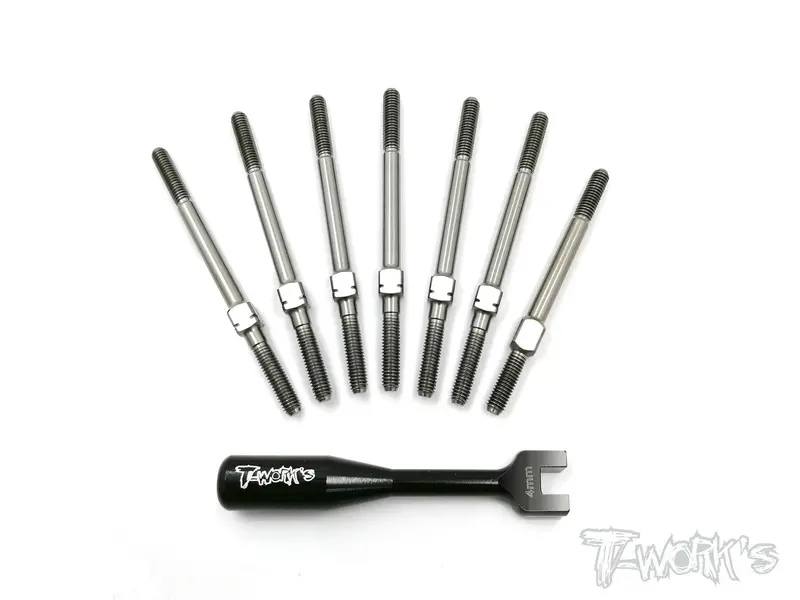 Tb-167 64 Titanium Turnbuckle Set ( For Xray Xb4 2018 ) 1