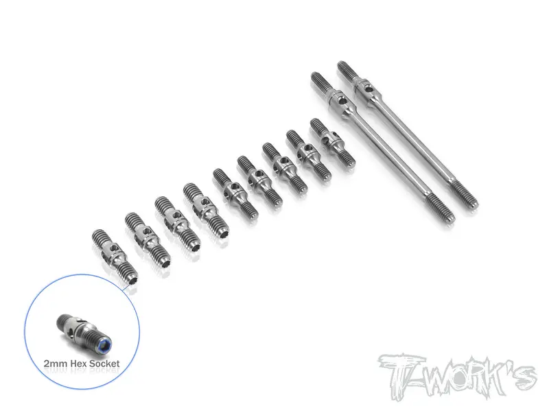 Tb-169 64 Titanium Turnbuckle Set ( For Mugen Mrx-6R) 1