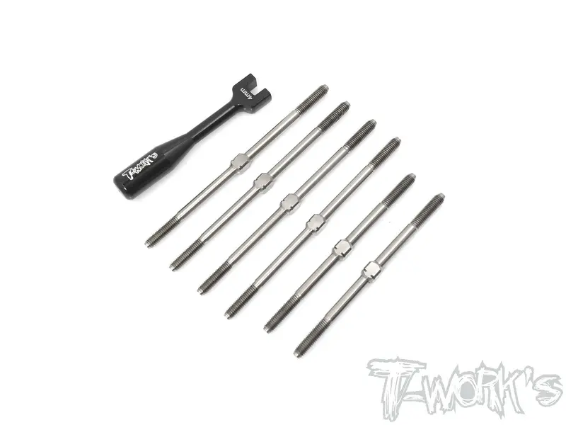 Tb-174 64 Titanium Turnbuckle Set (For Team Associated Rc10t6.1) 1