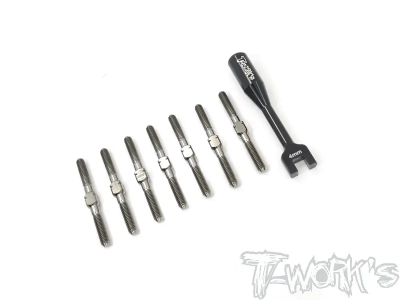 Tb-178  64 Titanium Turnbuckle Set ( For Pr Sb401 Type-R  ) 1