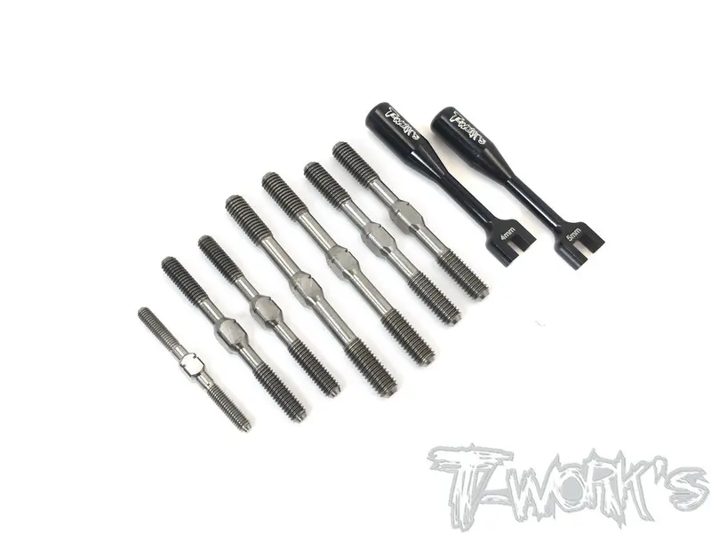 Tb-179 64 Titanium Turnbuckle Set ( For Xray Xb8 2019 ) 1