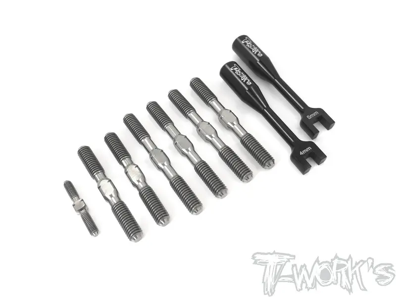Tb-184 64 Titanium Turnbuckle Set ( For Serpent Srx8 Gt  ) 1