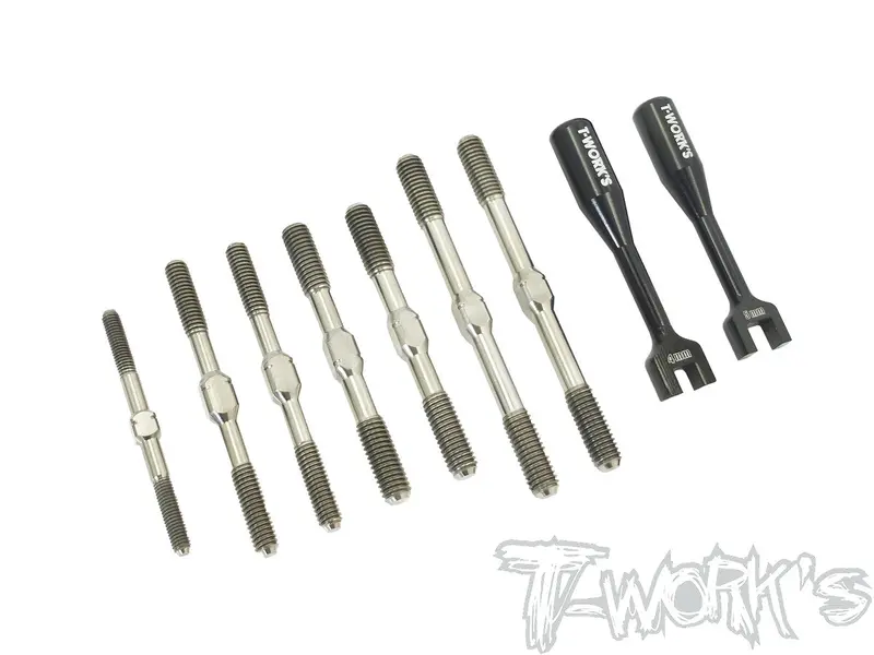 Tb-190 64 Titanium Turnbuckle Set ( For Tekno Nb48 2.0 ) 1