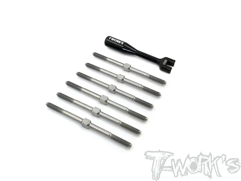Tb-195 64 Titanium Turnbuckle Set ( For Xray Xb2c 2020 / Xb2d 2020 ) 1