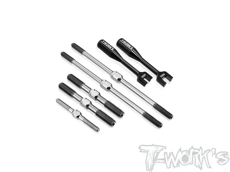 Tb-199   64 Titanium Turnbuckle Set (For Mugen Mbx8t/Mbx8tr) 1