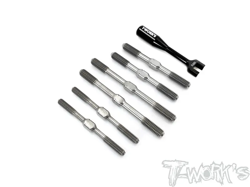 Tb-201 64 Titanium Turnbuckle Set ( For Tekno Eb48 2.0 ) 1