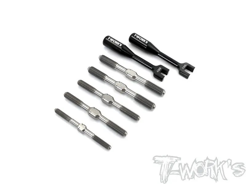 Tb-202 64 Titanium Turnbuckle Set ( For Xray Xb8e 2020 ) 1