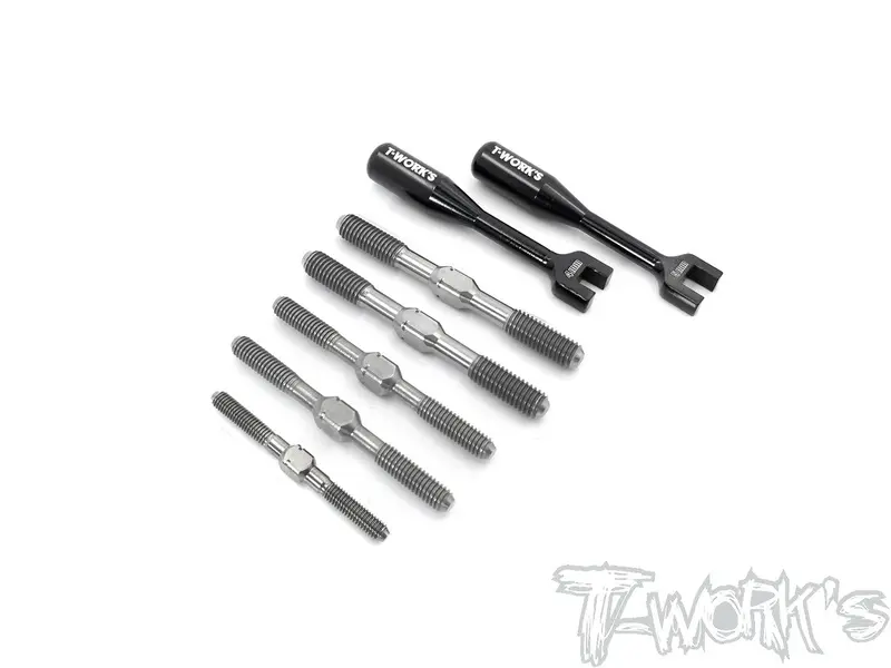 Tb-203 64 Titanium Turnbuckle Set ( For Xray Xb8 2020 ) 1