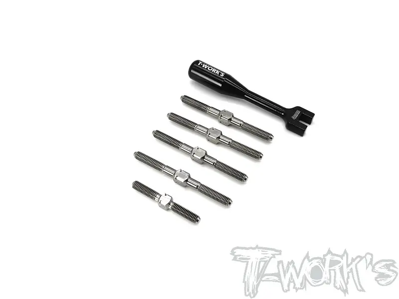Tb-219 64 Titanium Turnbuckle Set ( For Serpent X20'21 ) 1
