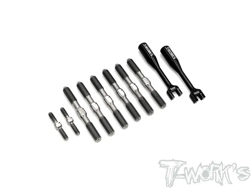 Tb-227 64 Titanium Turnbuckle Set ( For Serpent Srx8 Gt Tq ) 1