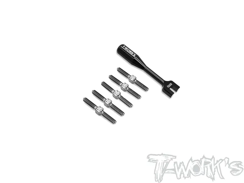 Tb-228 64 Titanium Turnbuckle Set ( For Serpent X20 Mini ) 1