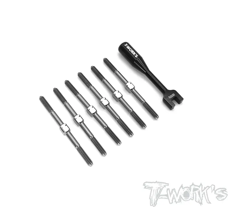 Tb-235 64 Titanium Turnbuckle Set ( For Serpent Srx4  ) 1
