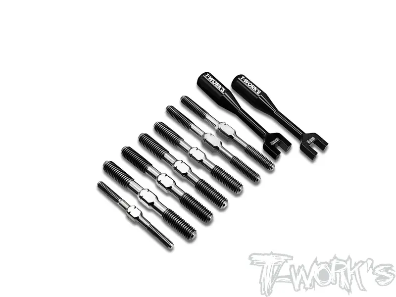 Tb-236   64 Titanium Turnbuckle Set ( For Xray Gtx8 2022 / Gtx8 2023 ) 1