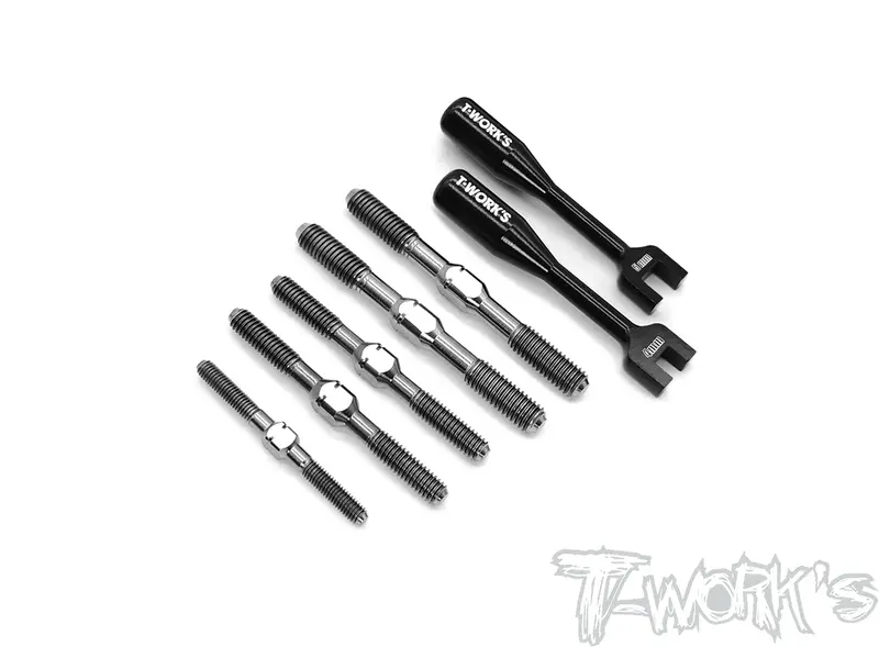 Tb-237 64 Titanium Turnbuckle Set ( For Xray Xb8 2021/ Xb8e 2021 ) 1
