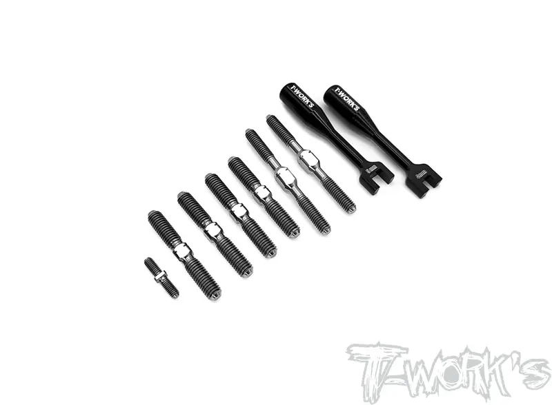 Tb-241  64 Titanium Turnbuckle Set ( For Hong Nor X3 Gtx E ) 1