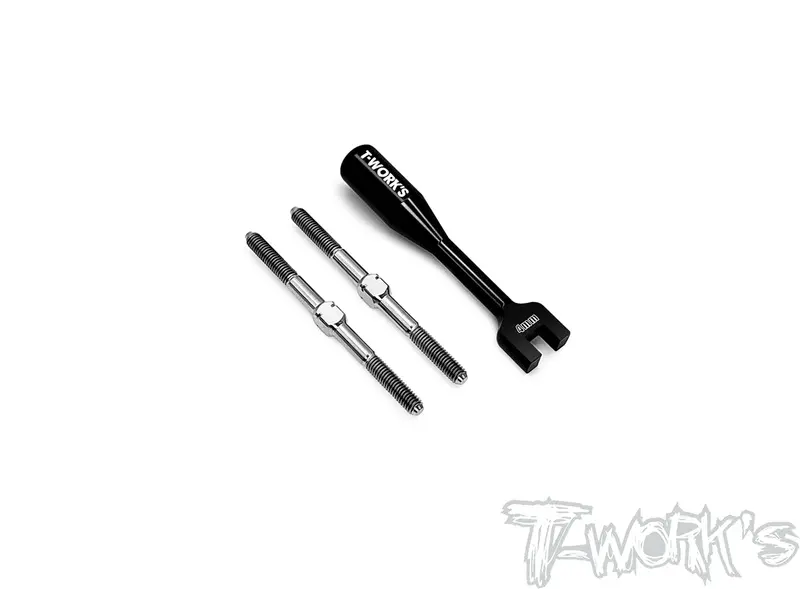 Tb-242  64 Titanium Turnbuckle Set ( For Xray X10'22 ) 1