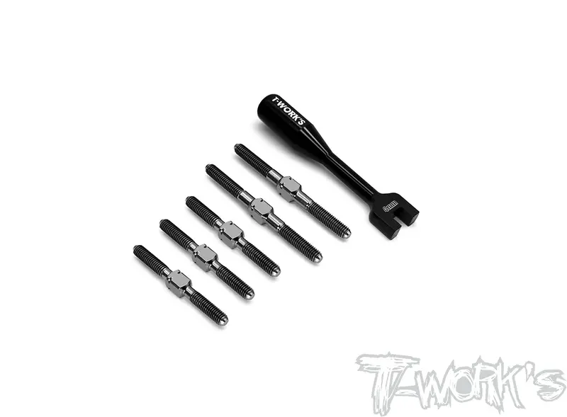 Tb-244  64 Titanium Turnbuckle Set ( For Xray X4 ) 1
