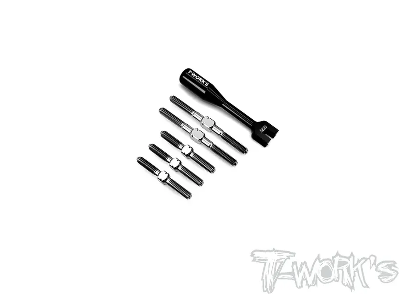 Tb-250  64 Titanium Turnbuckle Set ( For Serpent X20 Fwd ) 1