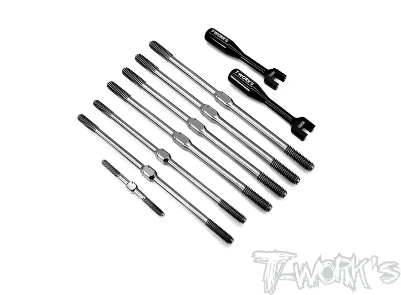 Tb-251 64 Titanium Turnbuckle Set ( For Tekno Nt48 2.0 ) 1
