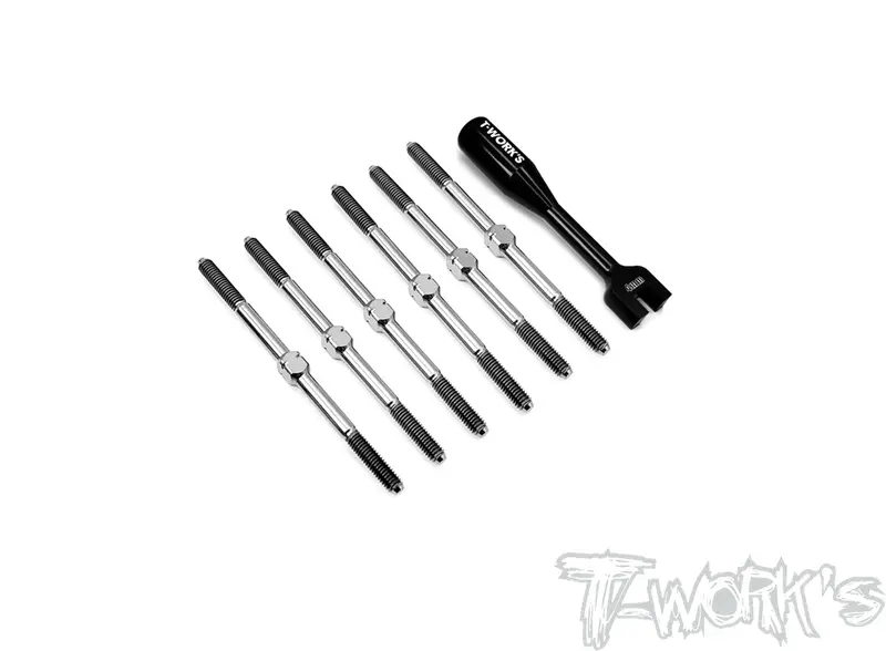 Tb-255	64 Titanium Turnbuckle Set ( For Xray Xb2'22 ) 1