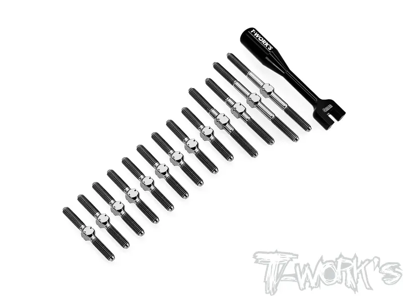 Tb-256	64 Titanium Turnbuckle Set ( For Schumacher Mi8 ) 1