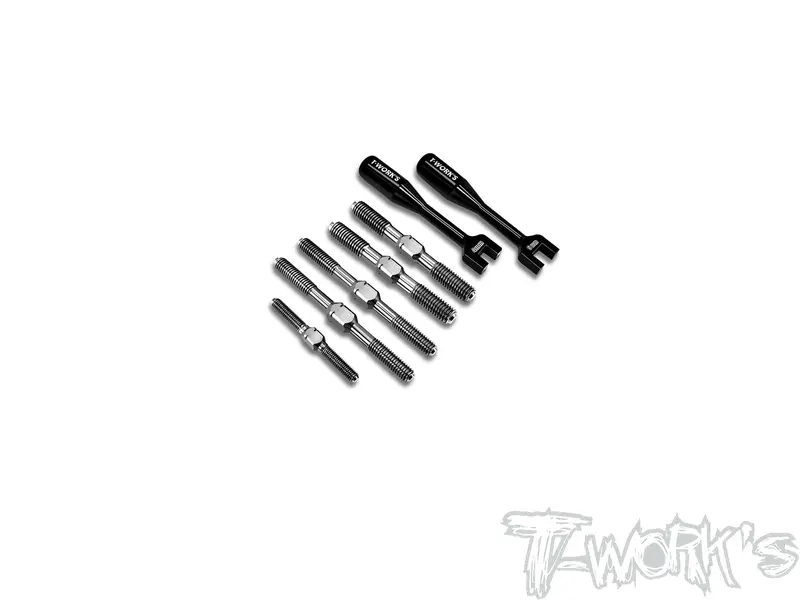 Tb-258	64 Titanium Turnbuckle Set ( For Team Associated Rc8 B4 ) 1