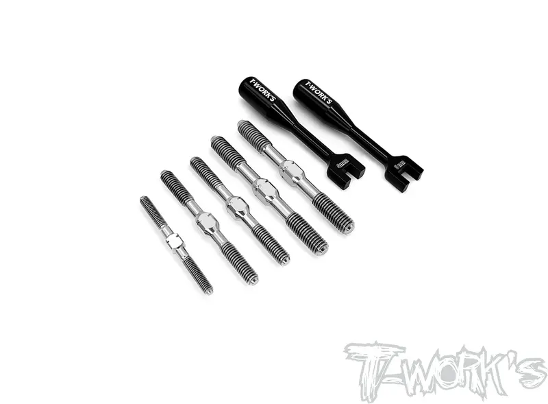 Tb-259   64 Titanium Turnbuckle Set ( For Xray Xb8 2022 / Xb8 2023 / Xb8 2024/Xb8'25) 1