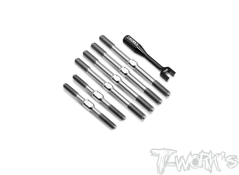 Tb-277	64 Titanium Turnbuckle Set ( For Tekno Eb48 2.1  ) 1