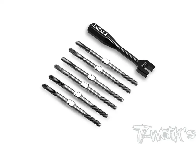 Tb-280  64 Titanium Turnbuckle Set ( For Hb Racing D2 Evo ) 1