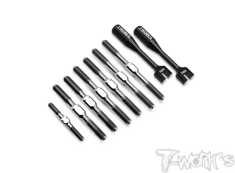 Tb-282   64 Titanium Turnbuckle Set ( For Tlr 8Ight-X-Elite ) 1