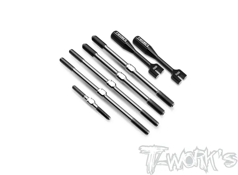 Tb-284 64 Titanium Turnbuckle Set ( For Team Associated Rc8 T4/T4e ) 1