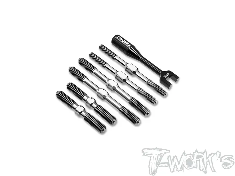 Tb-300   64 Titanium Turnbuckle Set( For Hb Racing D8 Ws ) 1